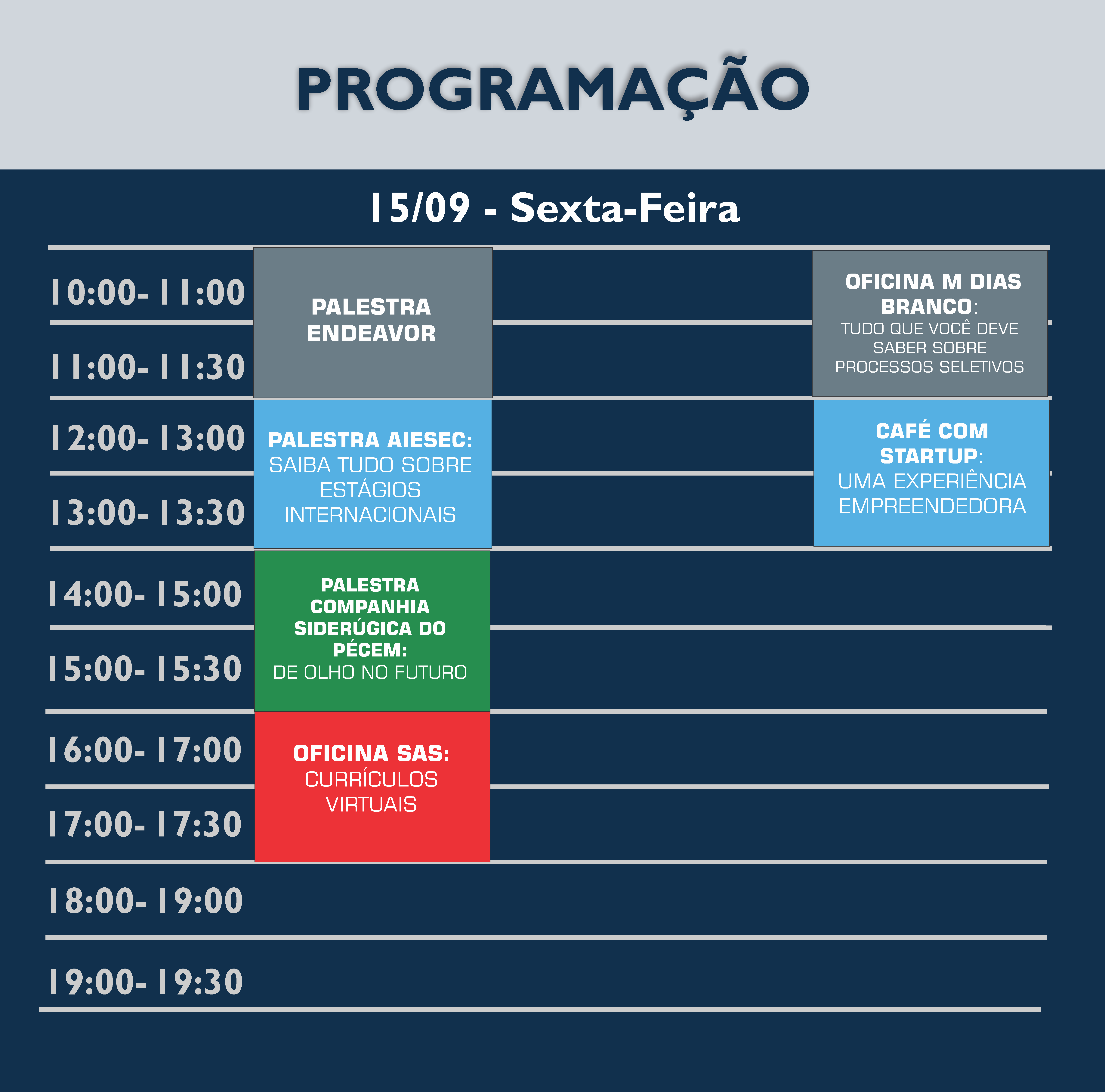 programação sexta